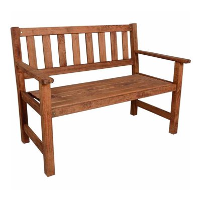 Παγκάκι διθέσιο Klara Megapap από ξύλο οξιάς σε χρώμα κερασί εμποτισμού 115x65x85εκ.