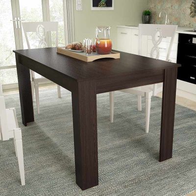 Τραπέζι Tito Megapap μελαμίνης χρώμα wenge 138x80x74εκ.