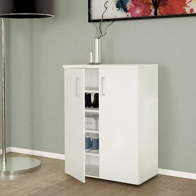 Παπουτσοθήκη μελαμίνης Vico Megapap χρώμα λευκό 60x33x81εκ.