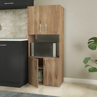 Ντουλάπα κουζίνας Armando Megapap μελαμίνης χρώμα honey oak 60x32x140εκ.