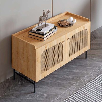 Παπουτσοθήκη Meli Megapap χρώμα sapphire oak 100x33x53εκ.