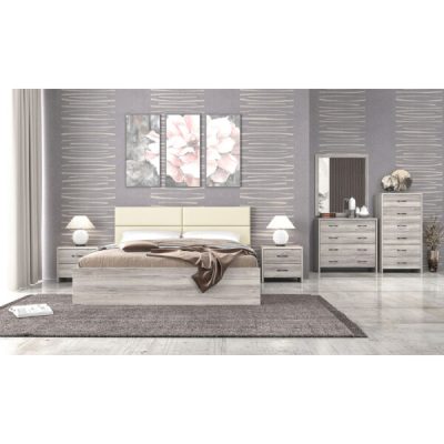 Νο 6 Κρεβάτι Υφασμα Με Μελαμίνη